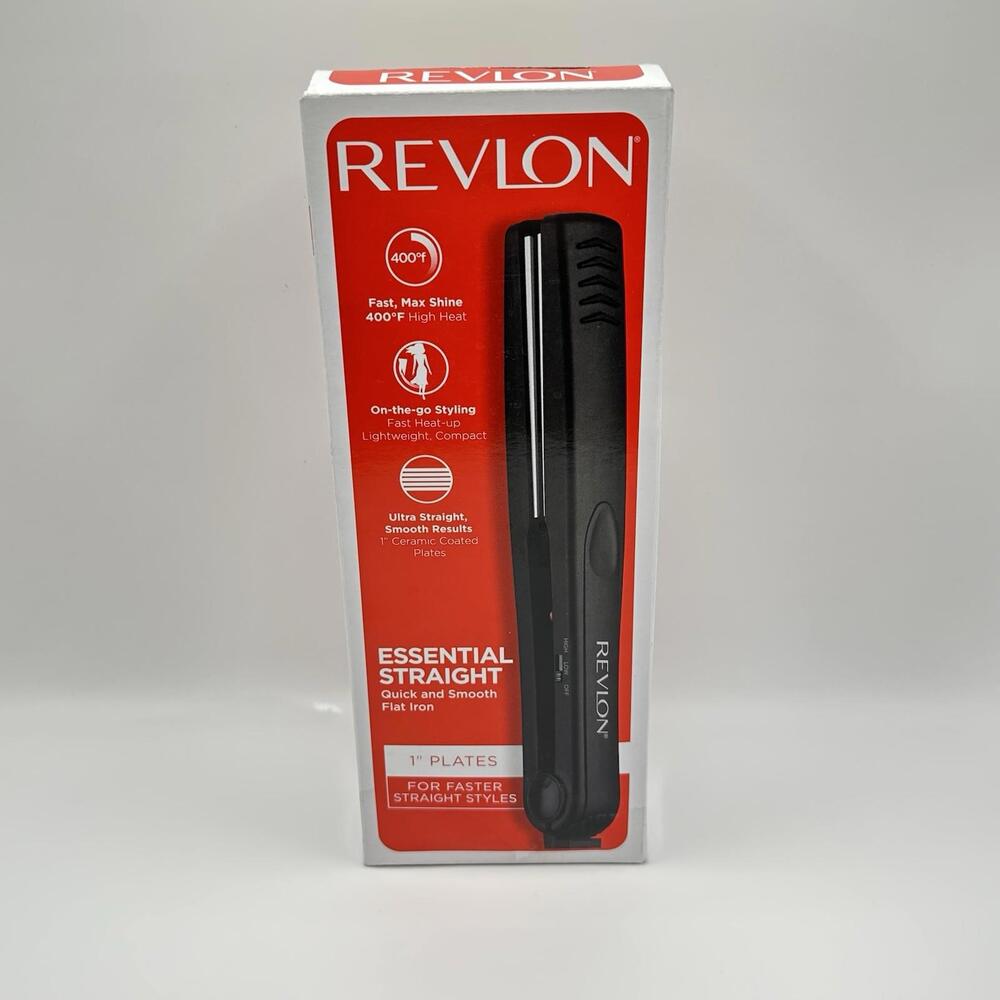 Revlon Smooth and Straight Ceramic Flat Iron | Fast Results, Smooth Styles 1"
